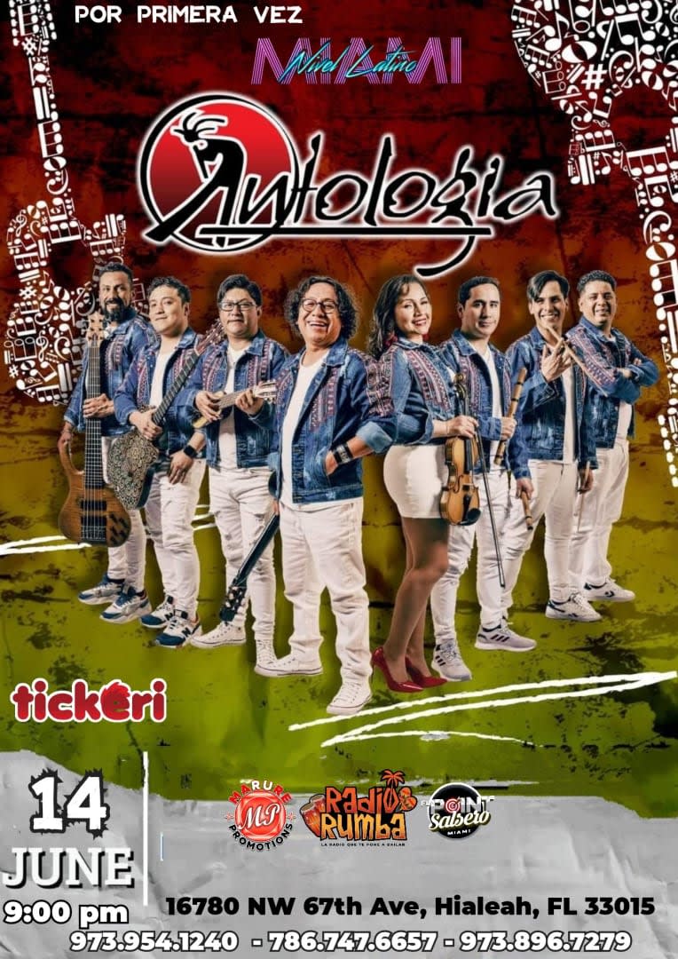 Event - ANTOLOGIA EN MIAMI - Hialeah, FL - Fri, June 14, 2024} | concert tickets