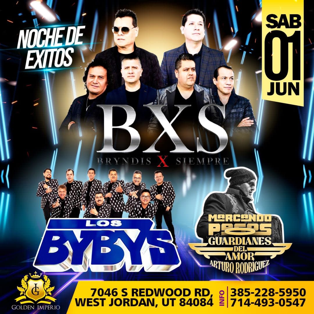 Event - BXS BRYNDIS, LOS BYBYS Y GUARDIANES DEL AMOR EN SALT LAKE CITY - WEST JORDAN, UT - Sat, June 1, 2024} | concert tickets