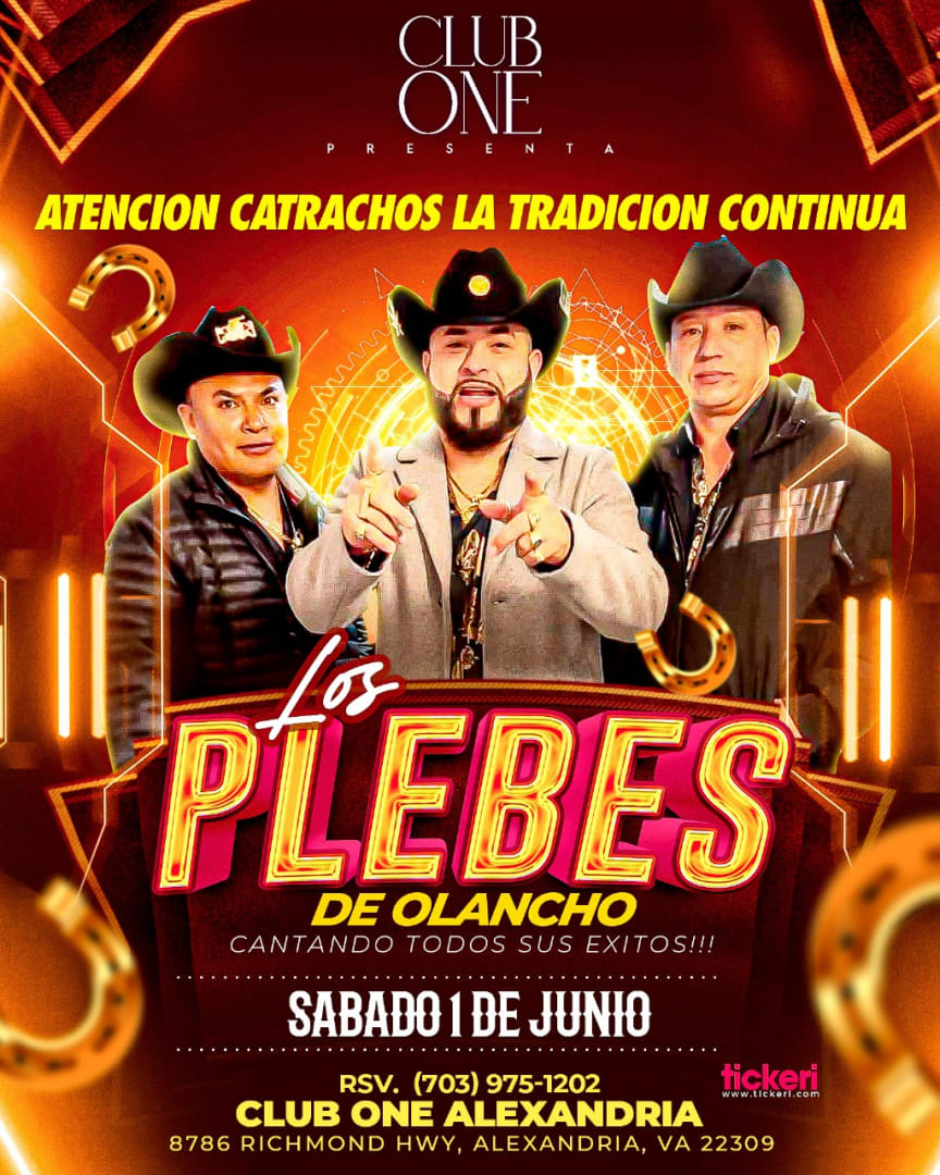 Event - LOS PLEBES DE OLANCHO EN CONCIERTO !! - Alexandria, VA - Sat, June 1, 2024} | concert tickets