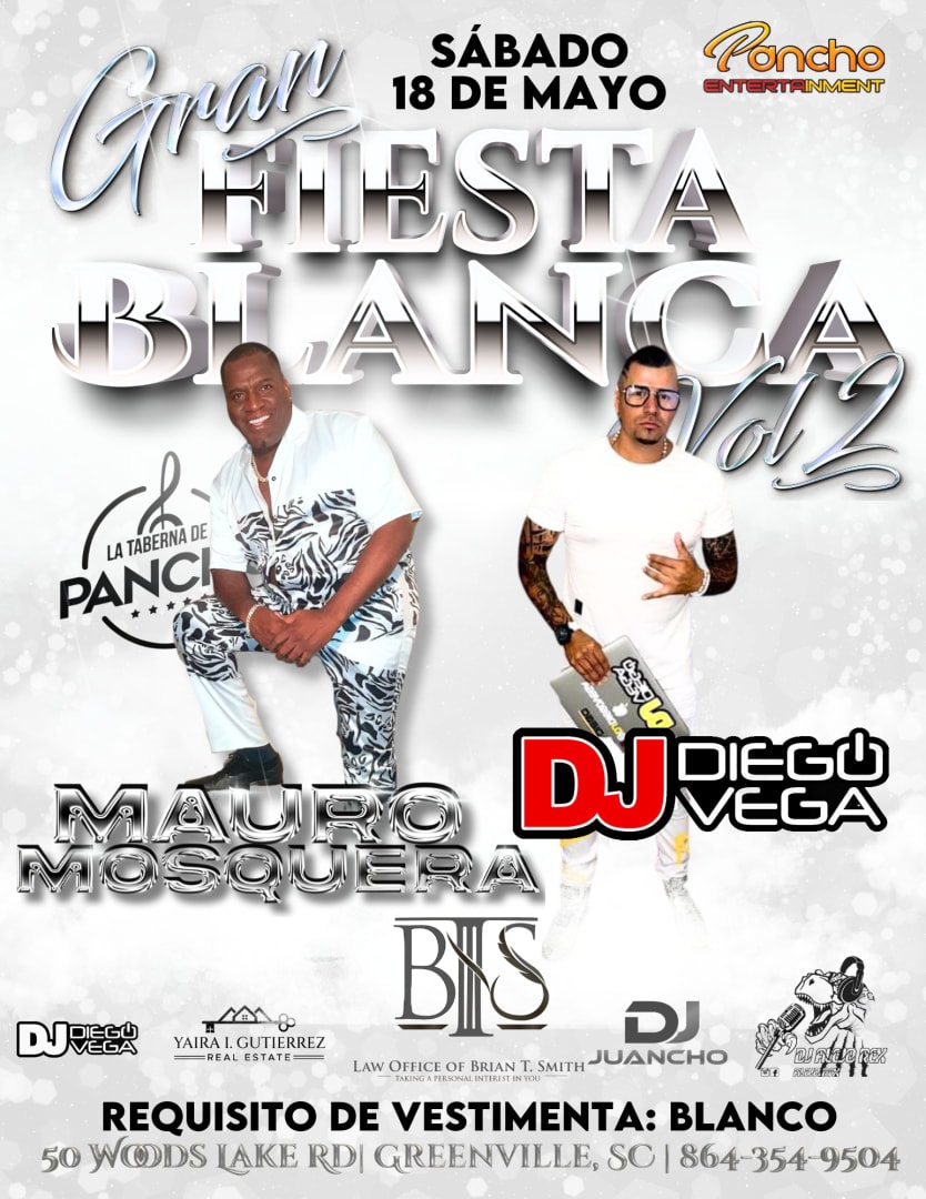 Event - GRAN FIESTA BLANCA VOL 2 - GREENVILLE, SC - Sat, May 18, 2024} | concert tickets