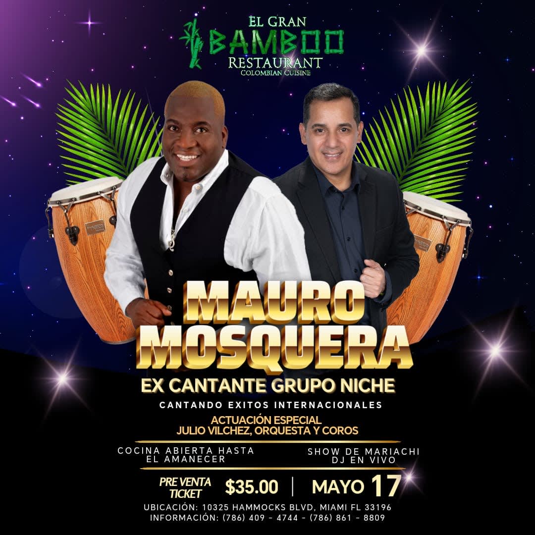 Event - EX CANTANTE GRUPO NICHE  - Miami, FL - Fri, May 17, 2024} | concert tickets