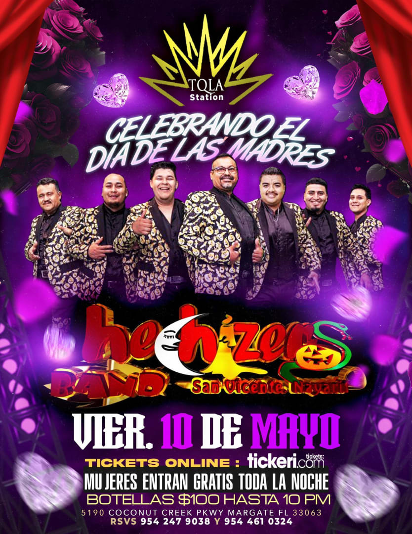 Event - HECHIZEROS BAND EN CONCIERTO ! - Margate, FL - vie, 10 de mayo de 2024} | concert tickets