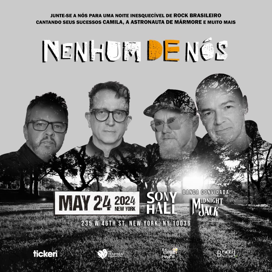 Event - Nenhum de Nos with Midnight Jack  - New York, NY - Fri, May 24, 2024} | concert tickets