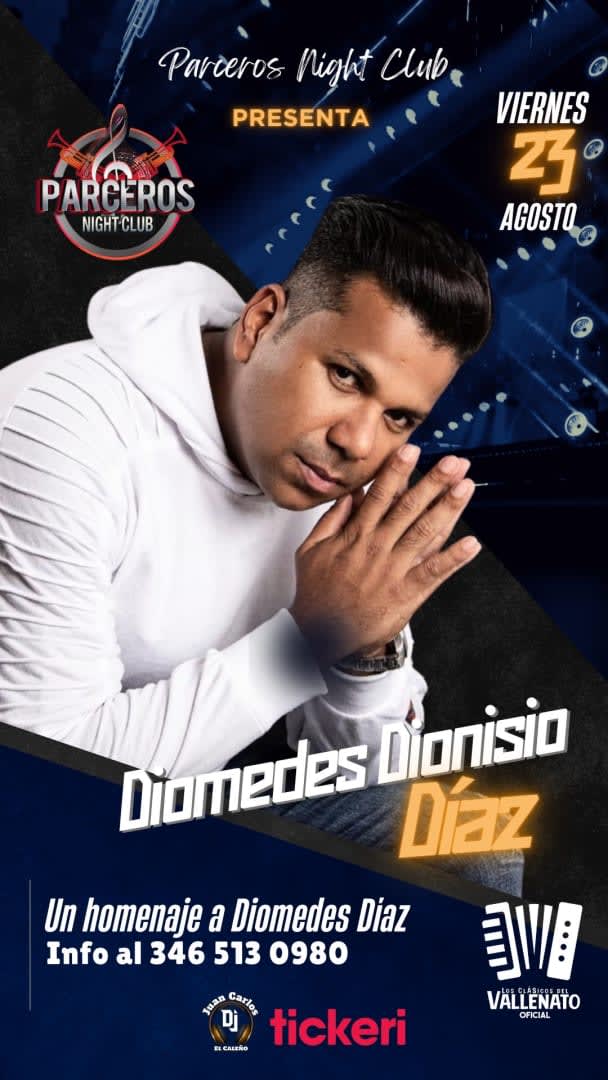 Event - Diomedes Dionisio en Houston TX - Houston, TX - Fri, August 23, 2024} | concert tickets