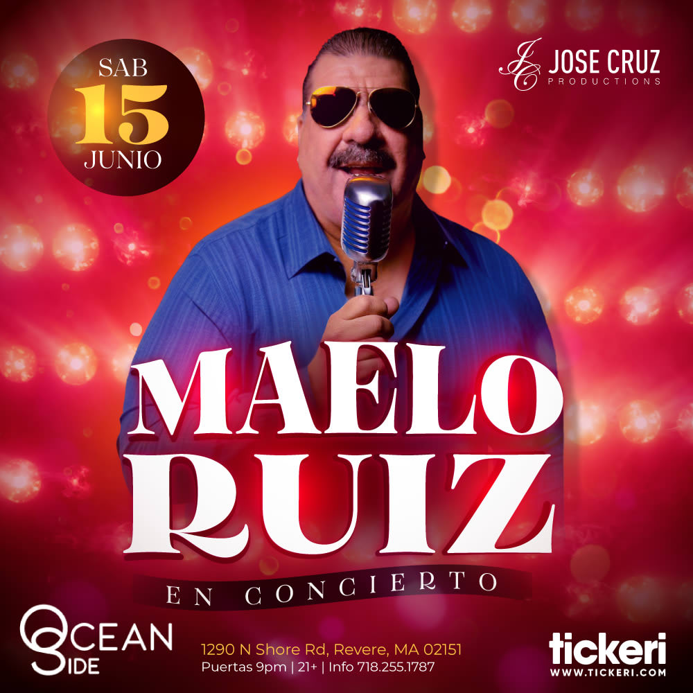 Event - MAELO RUIZ EN BOSTON - Revere, MA - sáb, 15 de junio de 2024} | concert tickets