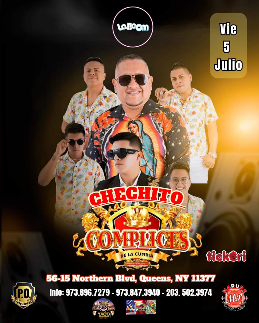 Event - CHECHITO Y LOS COMPLICES DE LA CUMBIA EN NEW YORK - Queens, NY - vie, 5 de julio de 2024} | concert tickets