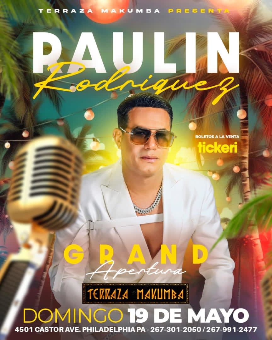 Event - RAULIN RODRIGUEZ EN CONCIERTO ! - Philadelphia, PA - dom, 19 de mayo de 2024} | concert tickets