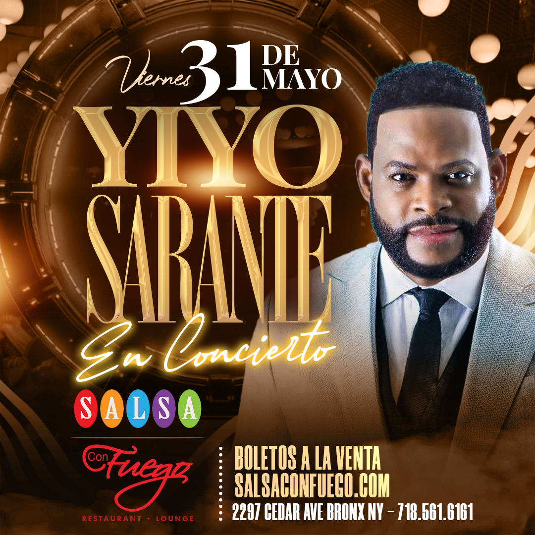 Event - Yiyo Sarante En Concierto - Bronx, NY - vie, 31 de mayo de 2024} | concert tickets