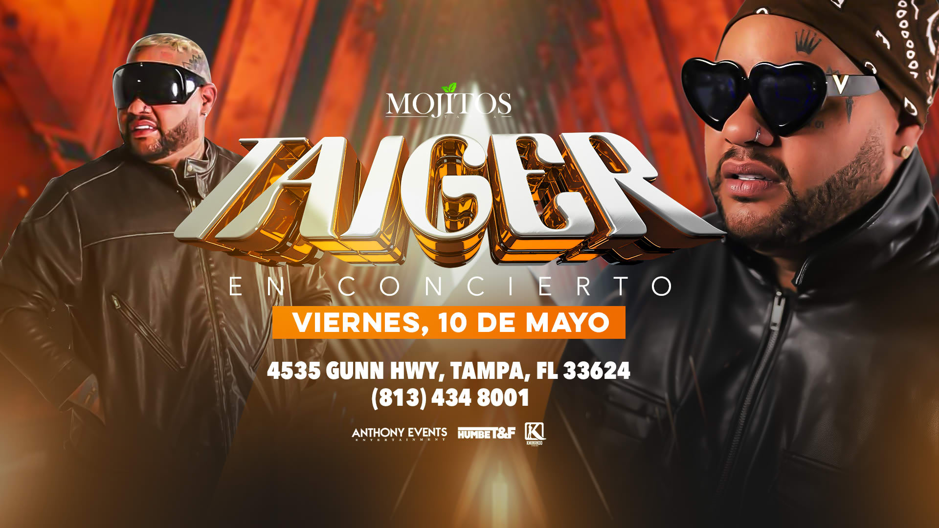 Event - Concierto del TAIGER  - Tampa, FL - vie, 10 de mayo de 2024} | concert tickets