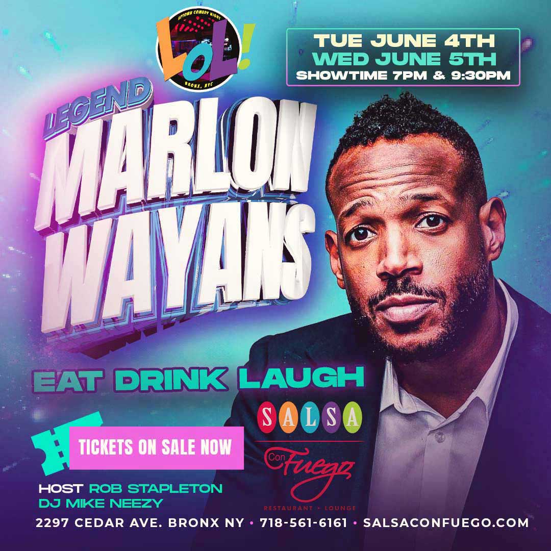 Event - Legend Marlon Wayans (Tuesday 7pm) - Bronx, NY - mar, 4 de junio de 2024} | concert tickets