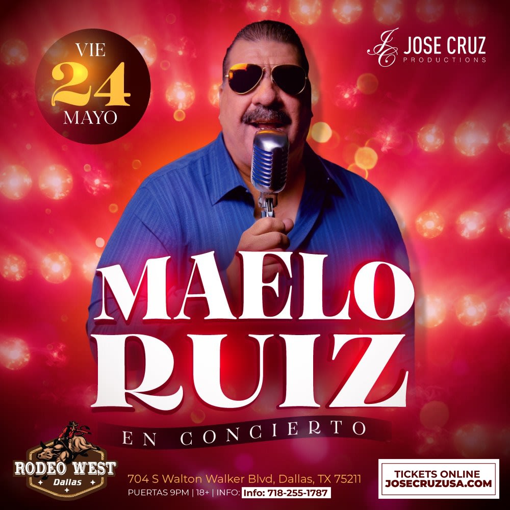 Event - MAELO RUIZ EN DALLAS - Dallas, TX - Fri, May 24, 2024} | concert tickets