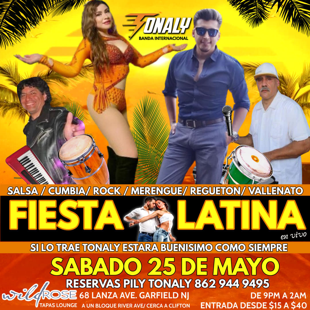 Event - Fiesta Latina en Vivo - Garfield, NJ - sáb, 25 de mayo de 2024} | concert tickets