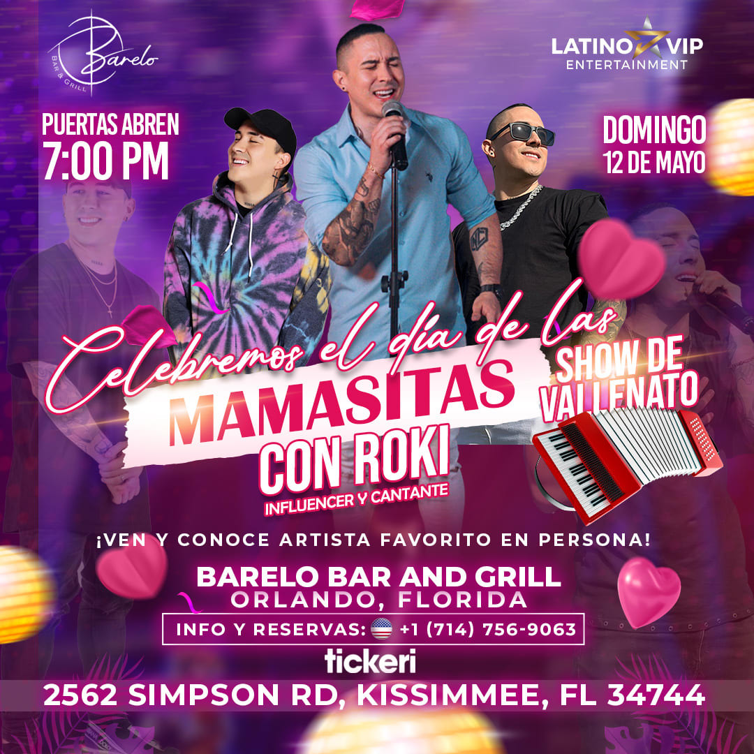 Event - ROKI EN CONCIERTO "POR PRIMERA VEZ EN ORLANDO FL" - florida, FL - dom, 12 de mayo de 2024} | concert tickets