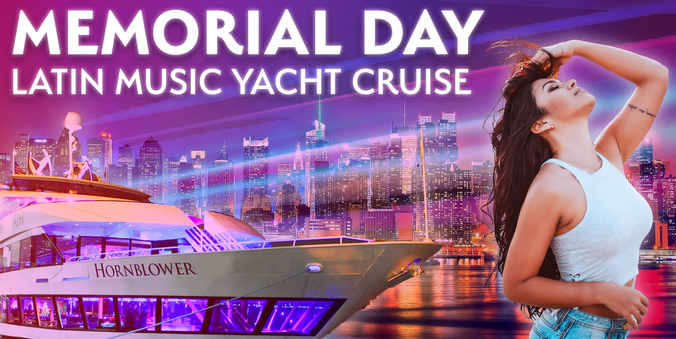 Event - #1 LATIN & REGGAETON Party Boat - Memorial Day Weekend Yacht Cruise - New York, NY - dom, 26 de mayo de 2024} | concert tickets