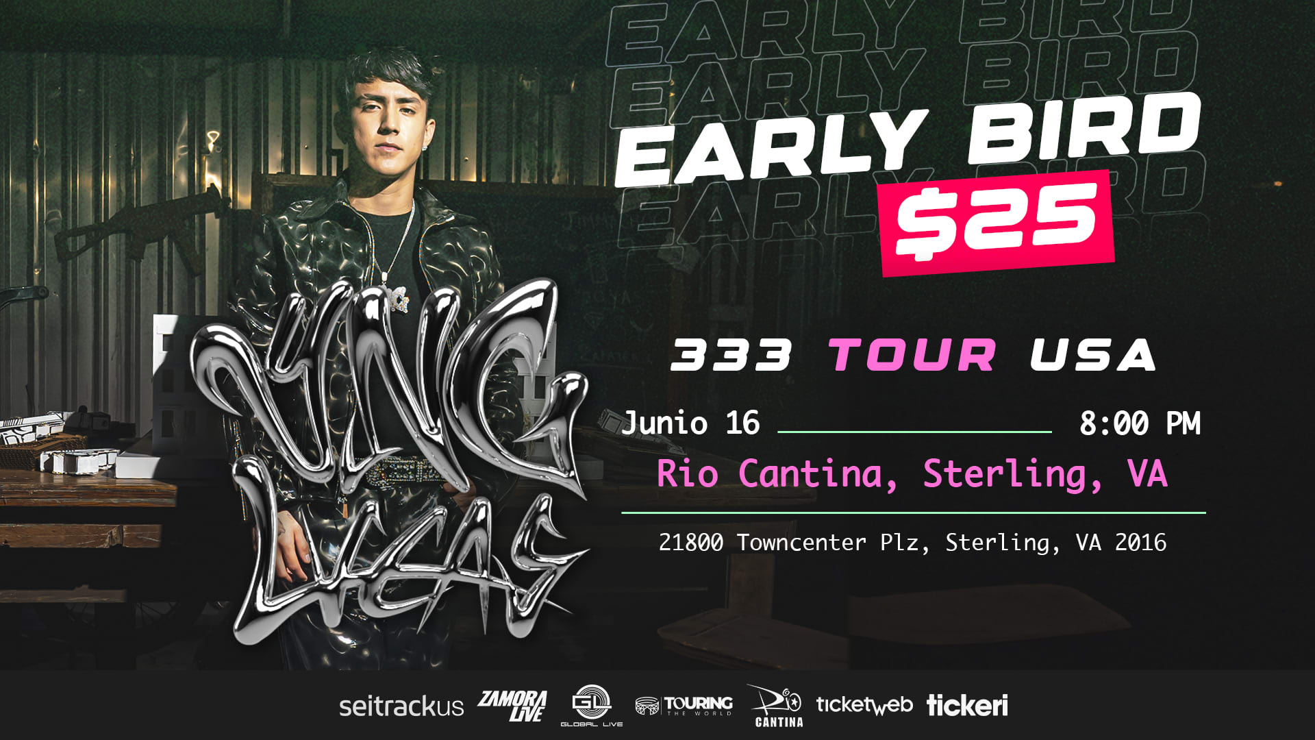 Event - YNG Lucas - Sterling, VA - dom, 16 de junio de 2024} | concert tickets