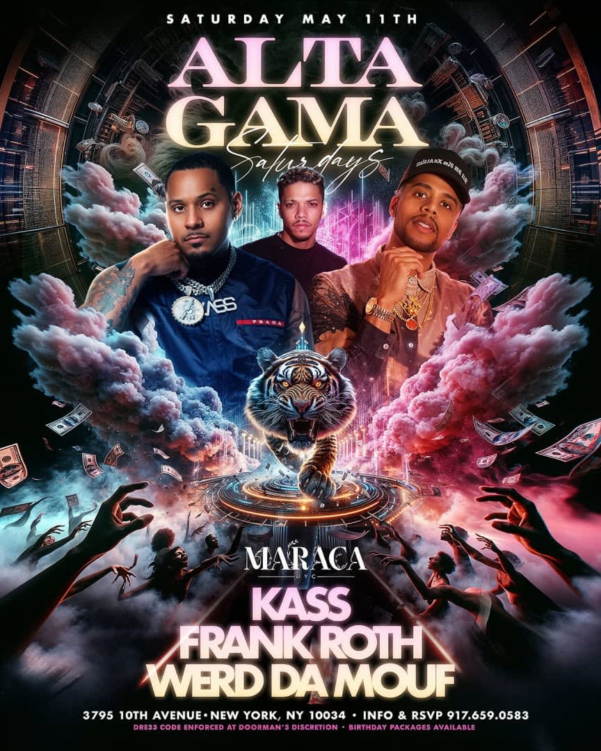 Event - Alta Gama Saturdays Mothers Day Weekend At Maraca NYC - New York, NY - sáb, 11 de mayo de 2024} | concert tickets