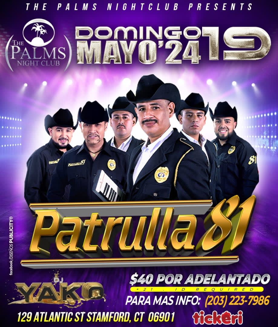 Event - PATRULLA 81 EN CONCIERTO ! - Stamford, CT - dom, 19 de mayo de 2024} | concert tickets