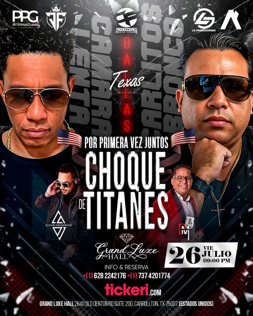 Event - Choque de titanes - Carrollton, TX - Fri, July 26, 2024} | concert tickets