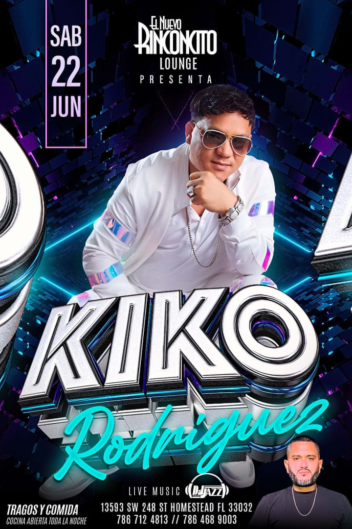 Event - Kiko Rodriguez En Concierto  - Homestead, FL - Sat, June 22, 2024} | concert tickets