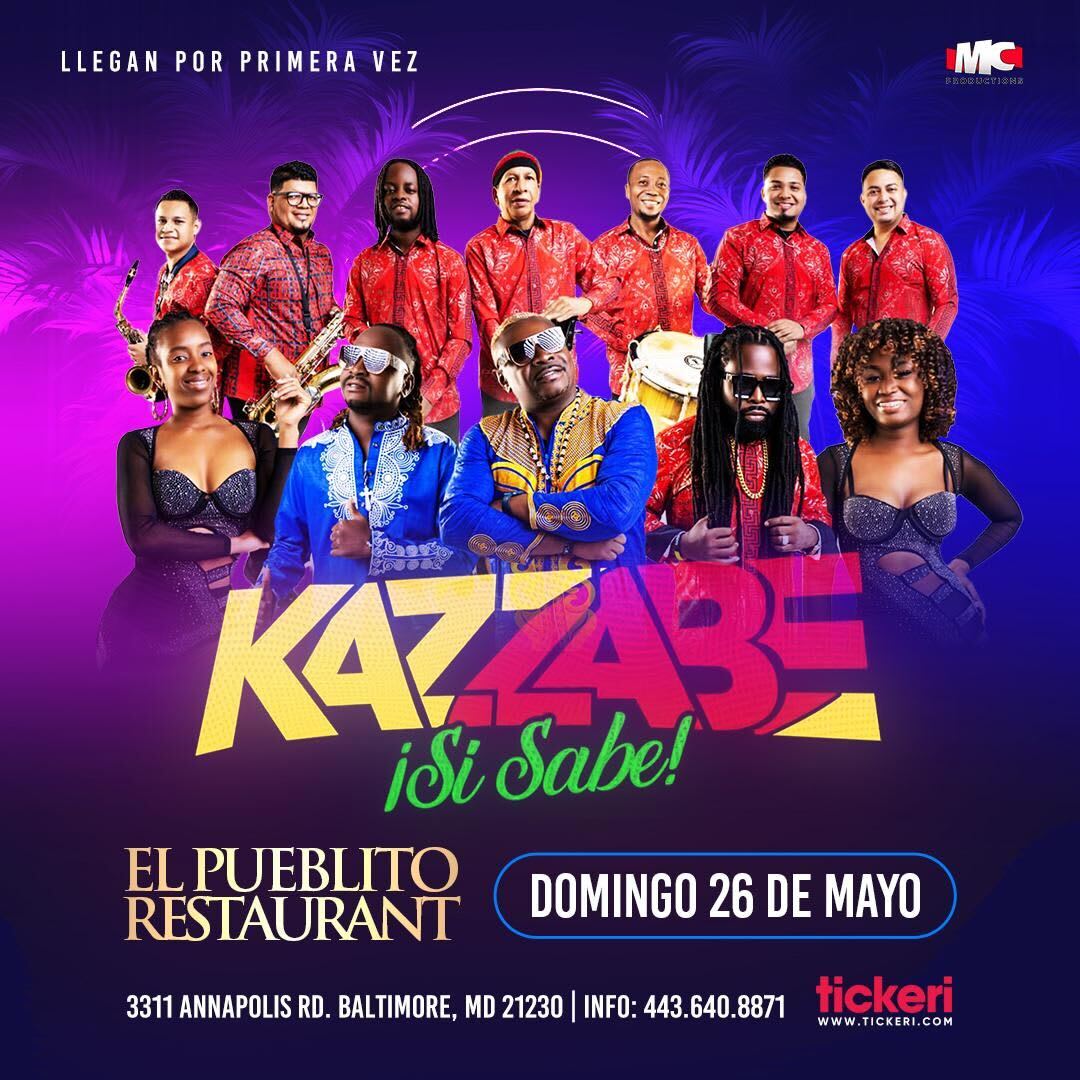 Event - KAZZABE SI SABE EN CONCIERTO ! - Baltimore, MD - dom, 26 de mayo de 2024} | concert tickets