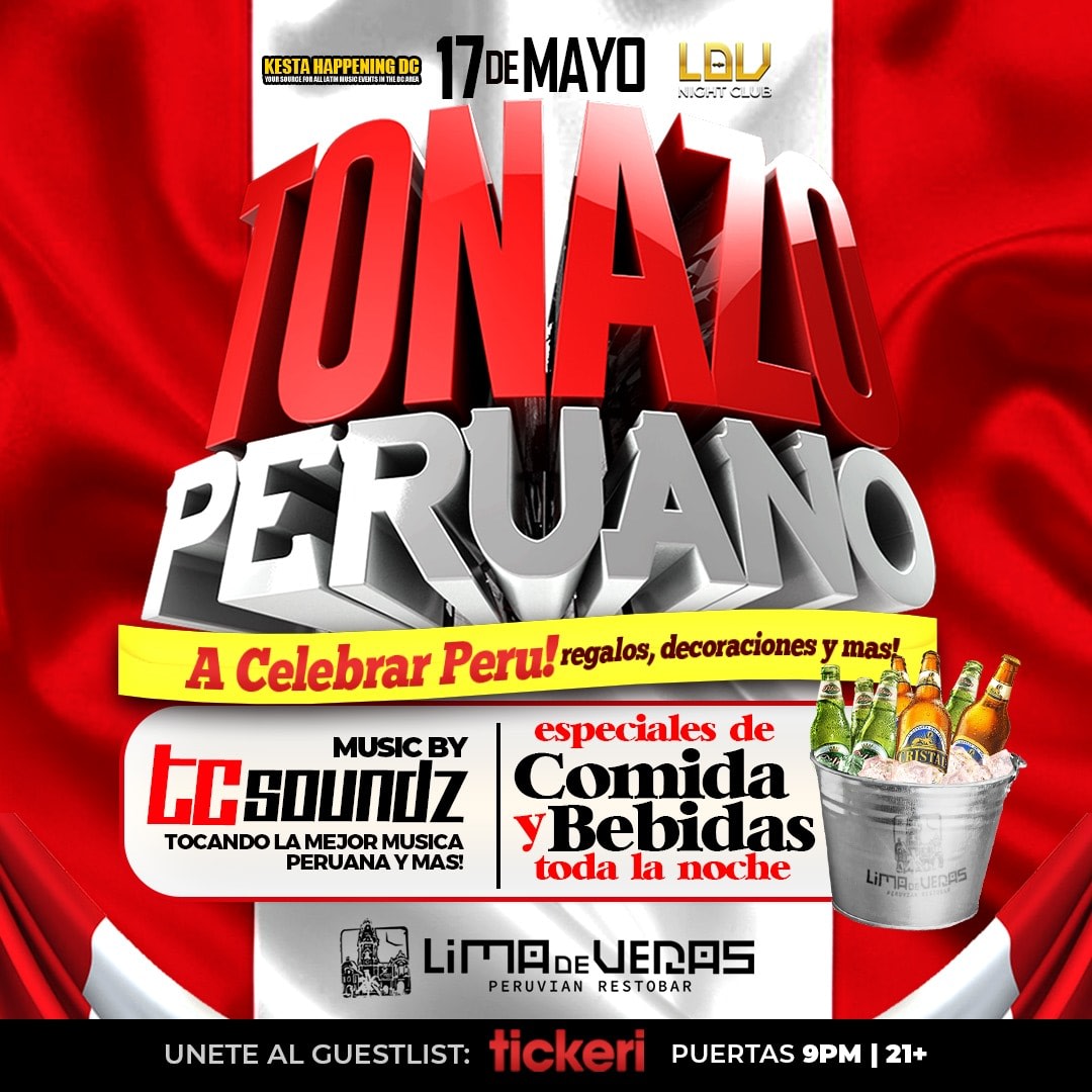 Event - Tonazo Peruano  - Sterling, VA - vie, 17 de mayo de 2024} | concert tickets