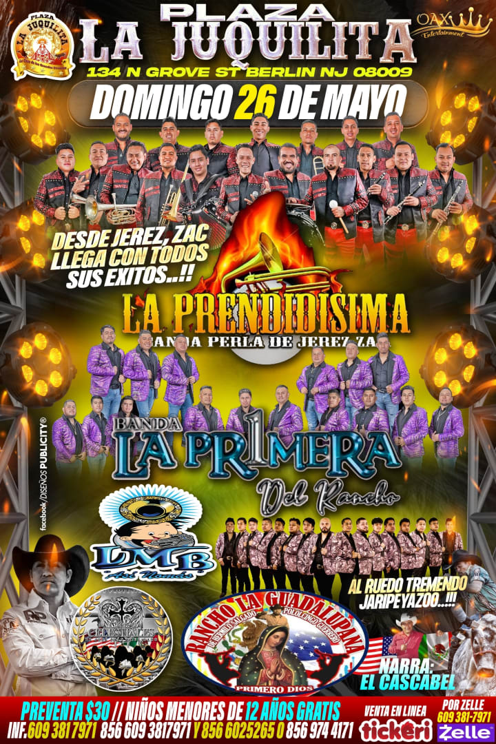 Event - Jaripeo en Plaza La Juquilita  - Berlin, NJ - Sun, May 26, 2024} | concert tickets