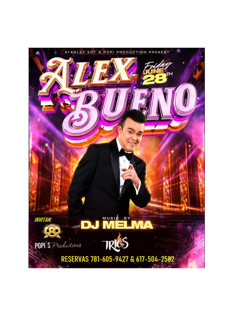 Event - Alex Bueno Viernes 28 Junio en TRIOS Bar, Lynn, Massachusetts - Lynn, MA - Fri, June 28, 2024} | concert tickets