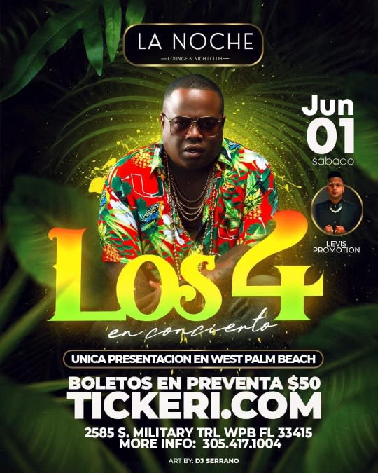 Event - Los 4 en Vivo - West Palm Beach, FL - Sat, June 1, 2024} | concert tickets