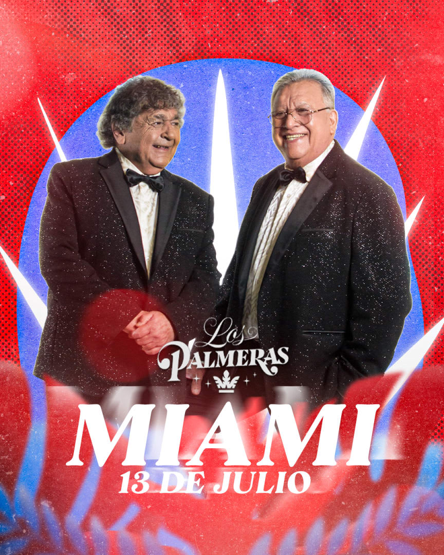 Event - LOS PALMERAS En MIAMI BEACH - BANDSHELL - JULIO 13 -  - Miami Beach, FL - sáb, 13 de julio de 2024} | concert tickets