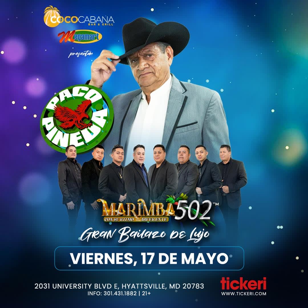 Event - PACO PINEDA GRAN BAILAZO DE LUJO!!! - Adelphi, MD - vie, 17 de mayo de 2024} | concert tickets