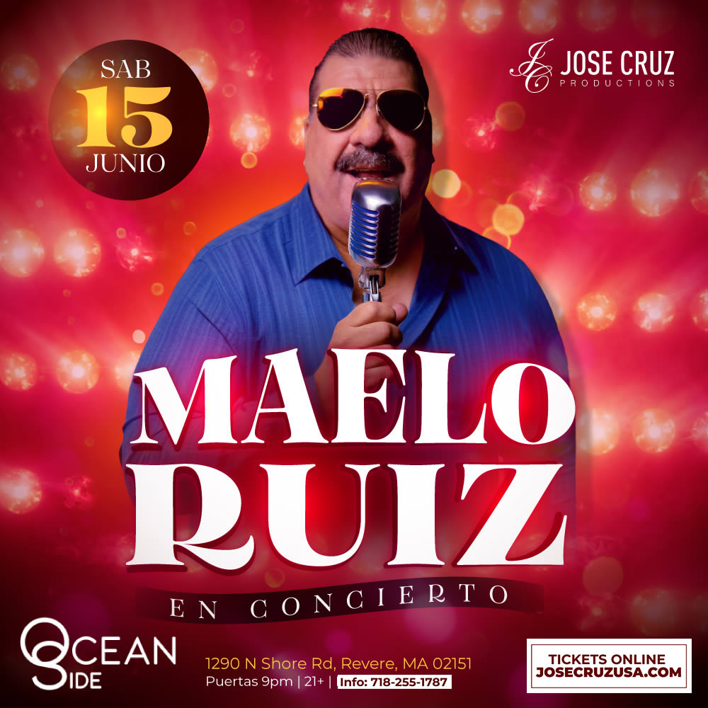 Event - MAELO RUIZ EN BOSTON - Revere, MA - sáb, 15 de junio de 2024} | concert tickets