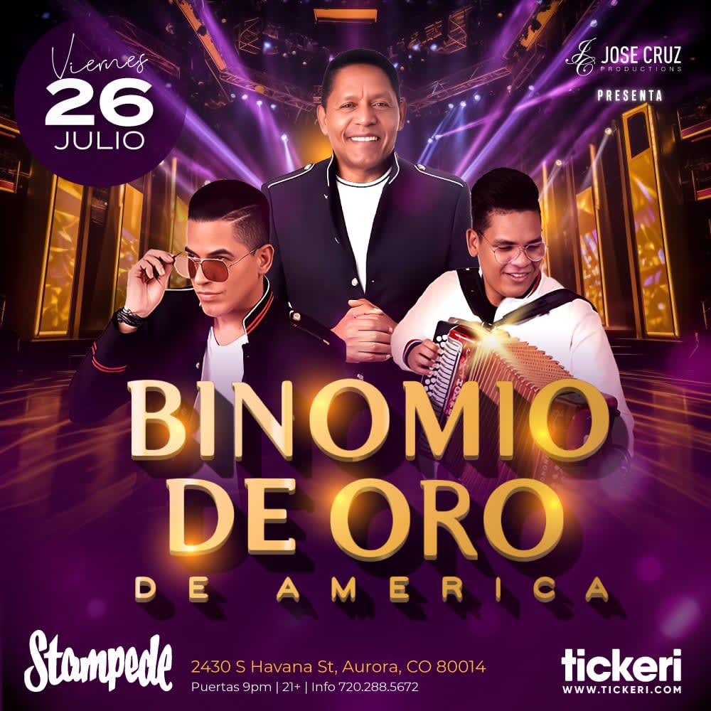 Event - BINOMIO DE ORO EN CONCIERTO DENVER - Aurora, CO - vie, 26 de julio de 2024} | concert tickets