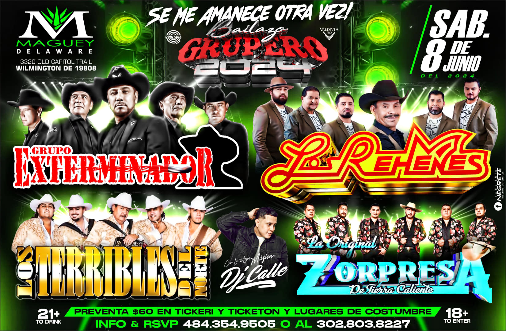 Event - EXTERMINADOR LOS REHENES LOS TERRIBLES Y LA SOPREZA! - Wilmington, DE - Sat, June 8, 2024} | concert tickets