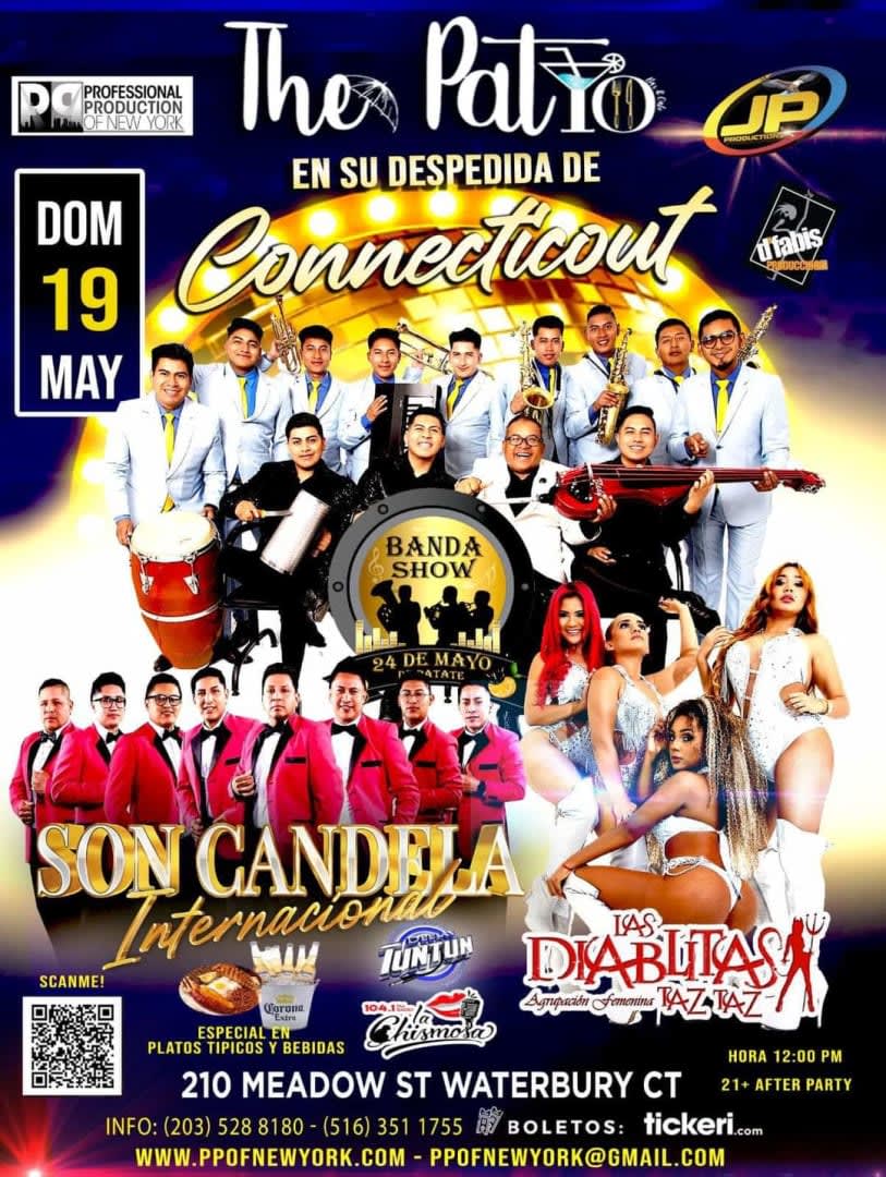 Event - Banda 24 de Mayo/ Las Diablitas Taz Taz/Son CandelaPara ti Mamá  Waterbury CT - Waterbury, CONNECTICUT  - dom, 19 de mayo de 2024} | concert tickets