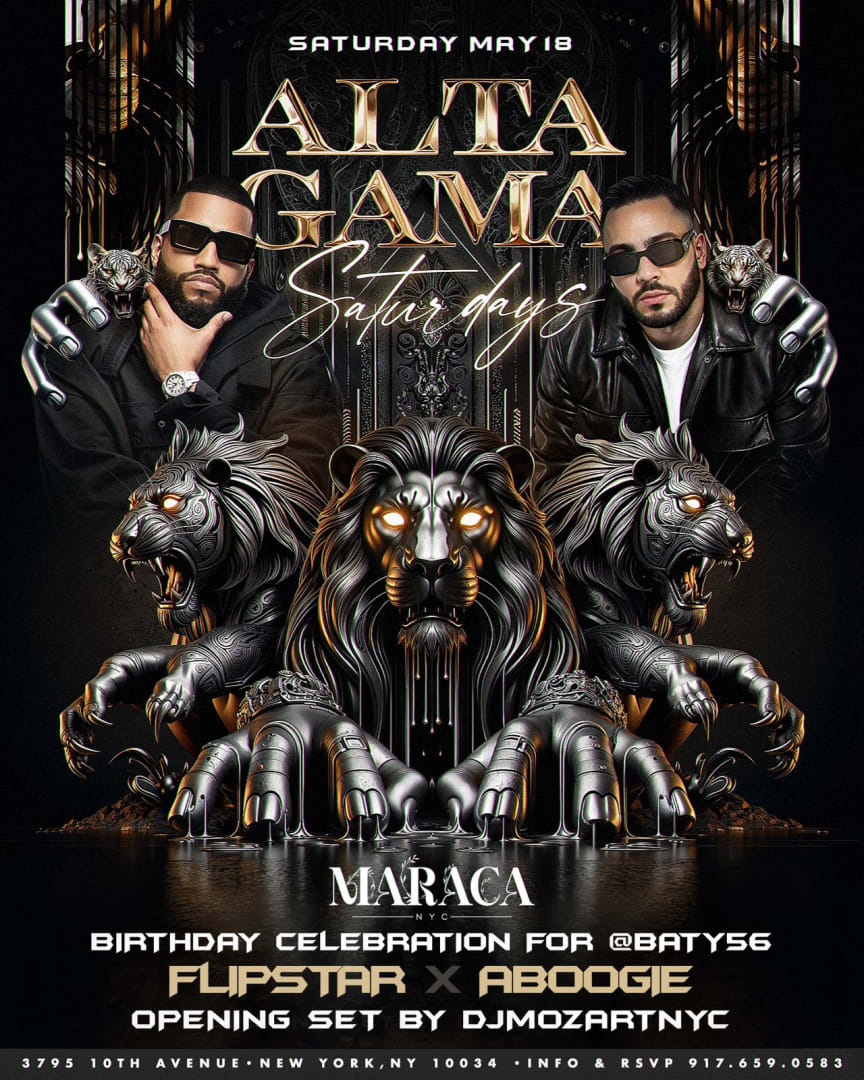 Event - Alta Gama Saturdays At Maraca NYC - New York, NY - Sat, May 18, 2024} | concert tickets