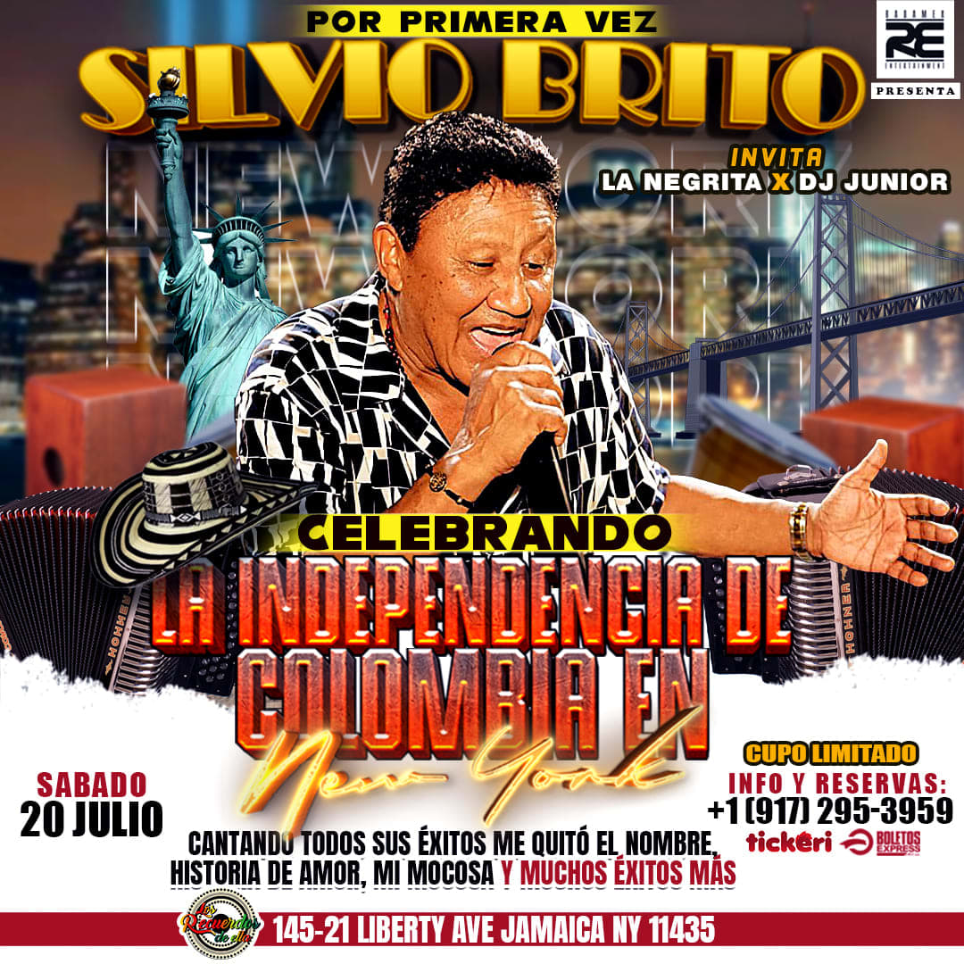 Event - SILVIO BRITO EN NEW YORK!! - Jamaica, NY - Sat, July 20, 2024} | concert tickets