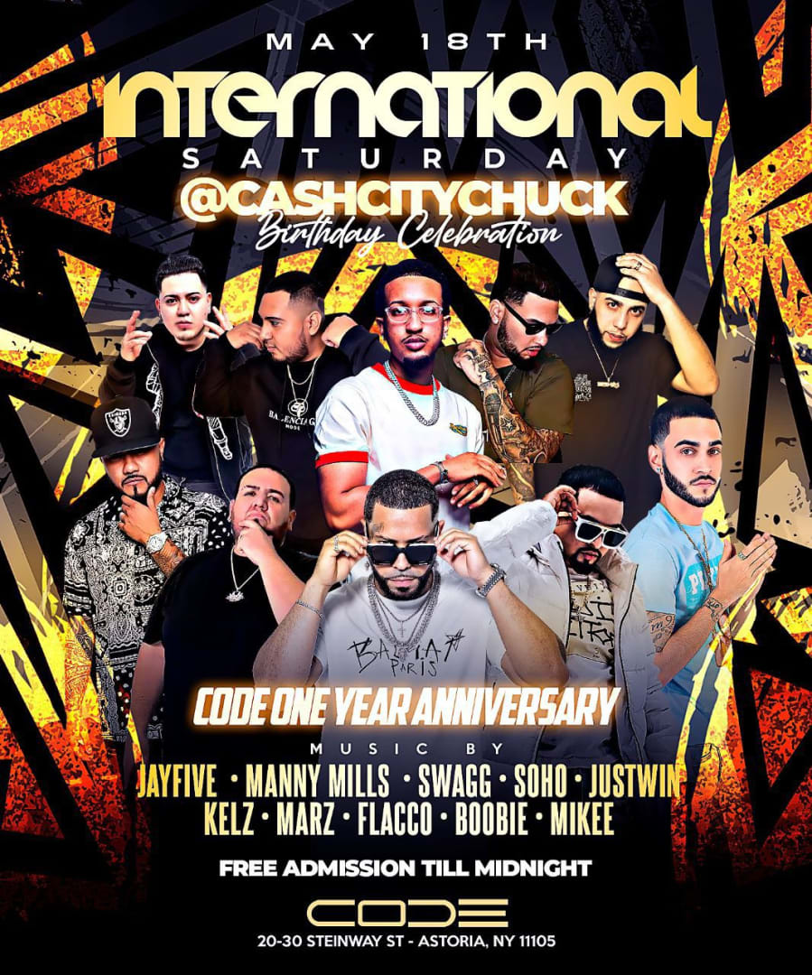Event - International Saturdays Code One Year Anniversary At Code Astoria - Astoria, NY - Sat, May 18, 2024} | concert tickets
