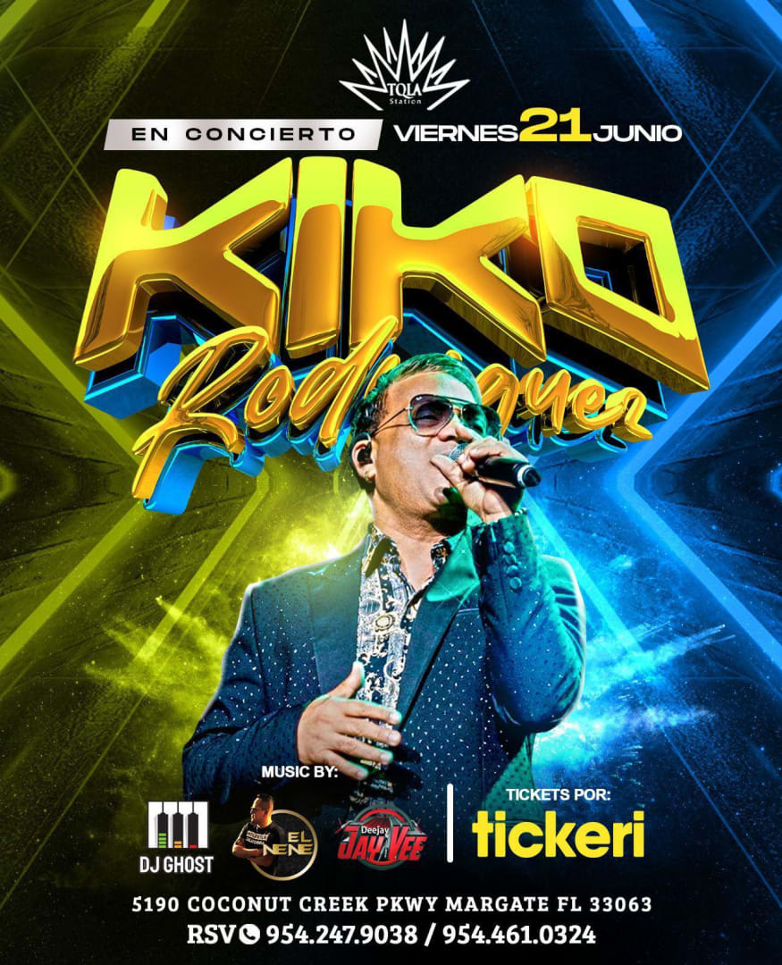 Event - KIKO RODRIGUEZ EN CONCIERTO ! - Margate, FL - vie, 21 de junio de 2024} | concert tickets