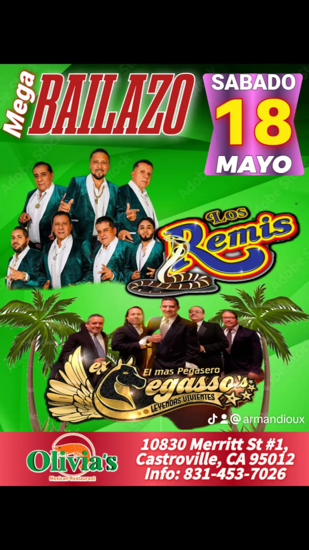 Event - LOS REMIS Y PEGASSO - CASTROVILLE  - Castroville, California  - Sat, May 18, 2024} | concert tickets