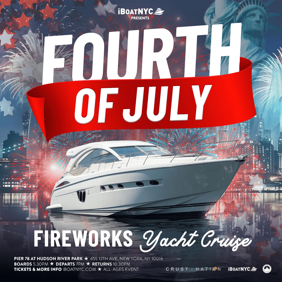 Event - 4th of July Fireworks Yacht Cruise NYC | OPEN BAR & FOOD - New York, NY - Thu, July 4, 2024} | concert tickets