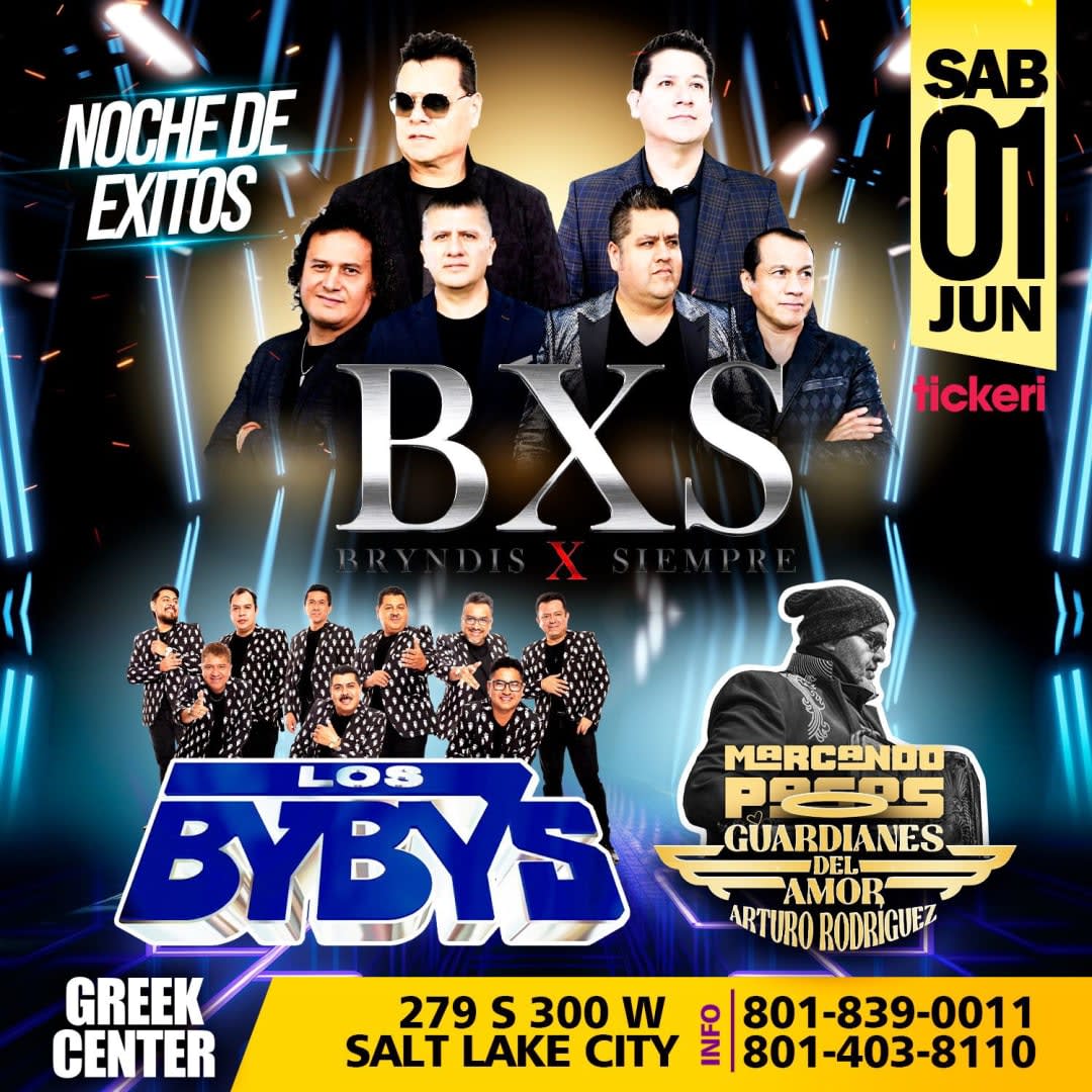 Event - BXS BRYNDIS, LOS BYBYS Y GUARDIANES DEL AMOR EN SALT LAKE CITY - Salt Lake City, UT - sáb, 1 de junio de 2024} | concert tickets