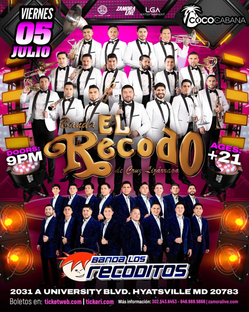 Event - El Recodo  - Adelphi, MD - Fri, July 5, 2024} | concert tickets