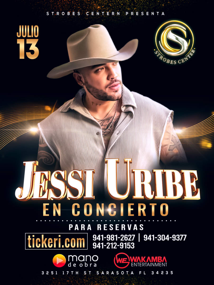 Event - JESSI URIBE EN CONCIERTO - Sarasota, FL - Sat, July 13, 2024} | concert tickets