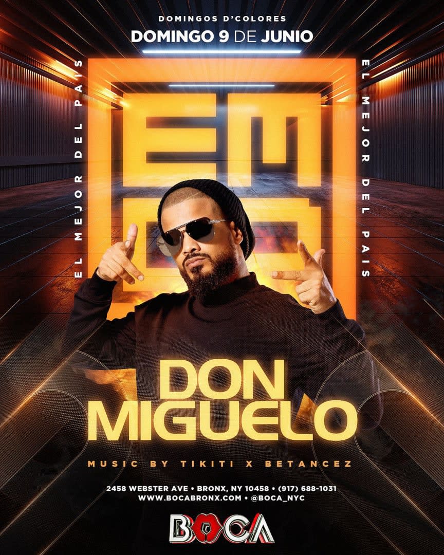 Event - Don Miguelo en Vivo - Bronx, NY - Sun, June 9, 2024} | concert tickets