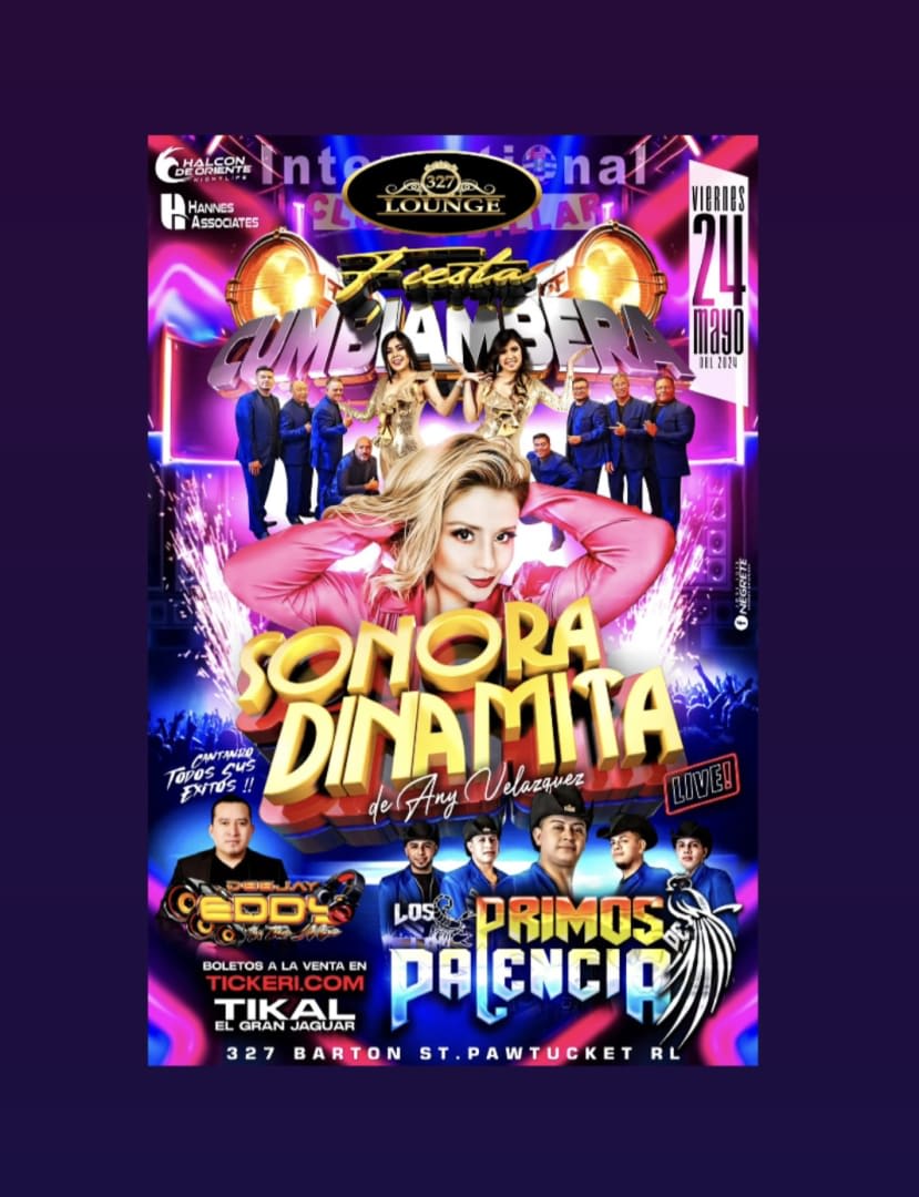 Event - ANY VELASQUEZ Y LOS PRIMOS DE PALENCIA  - Pawtacket, RI - vie, 24 de mayo de 2024} | concert tickets