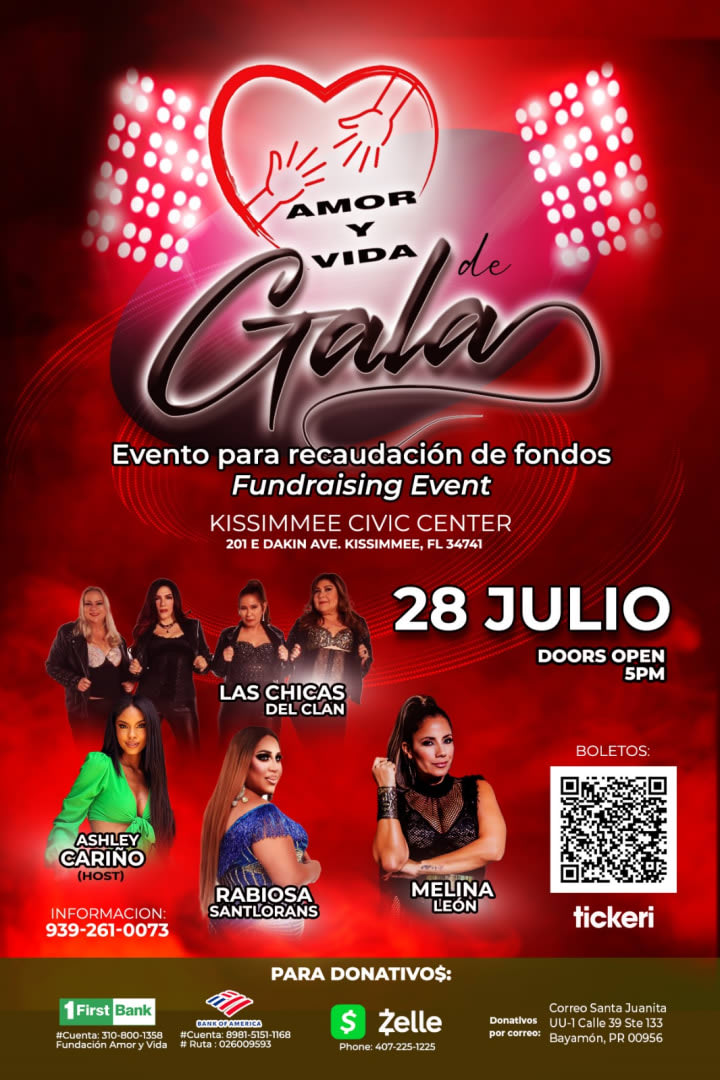 Event - Gala de Amor y Vida- Las Chicas del  Clan y  Melina Leon en Vivo! - Kissimmee, FL - Sun, July 28, 2024} | concert tickets