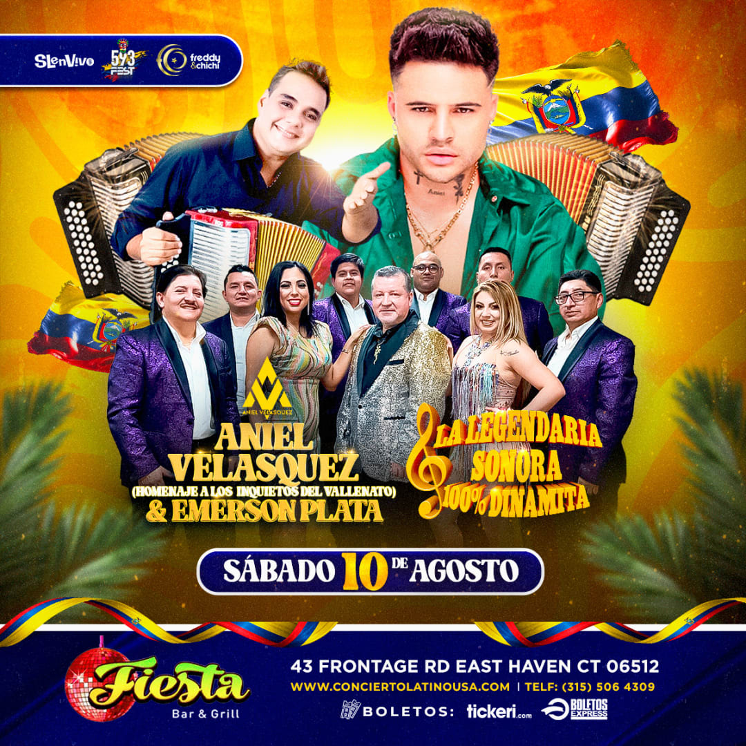 Event - ANIEL VELASQUEZ & LA LEGENDARIA SONORA 100% DINAMITA | EAST HEAVEN, CT - East Haven, CT - Sat, August 10, 2024} | concert tickets