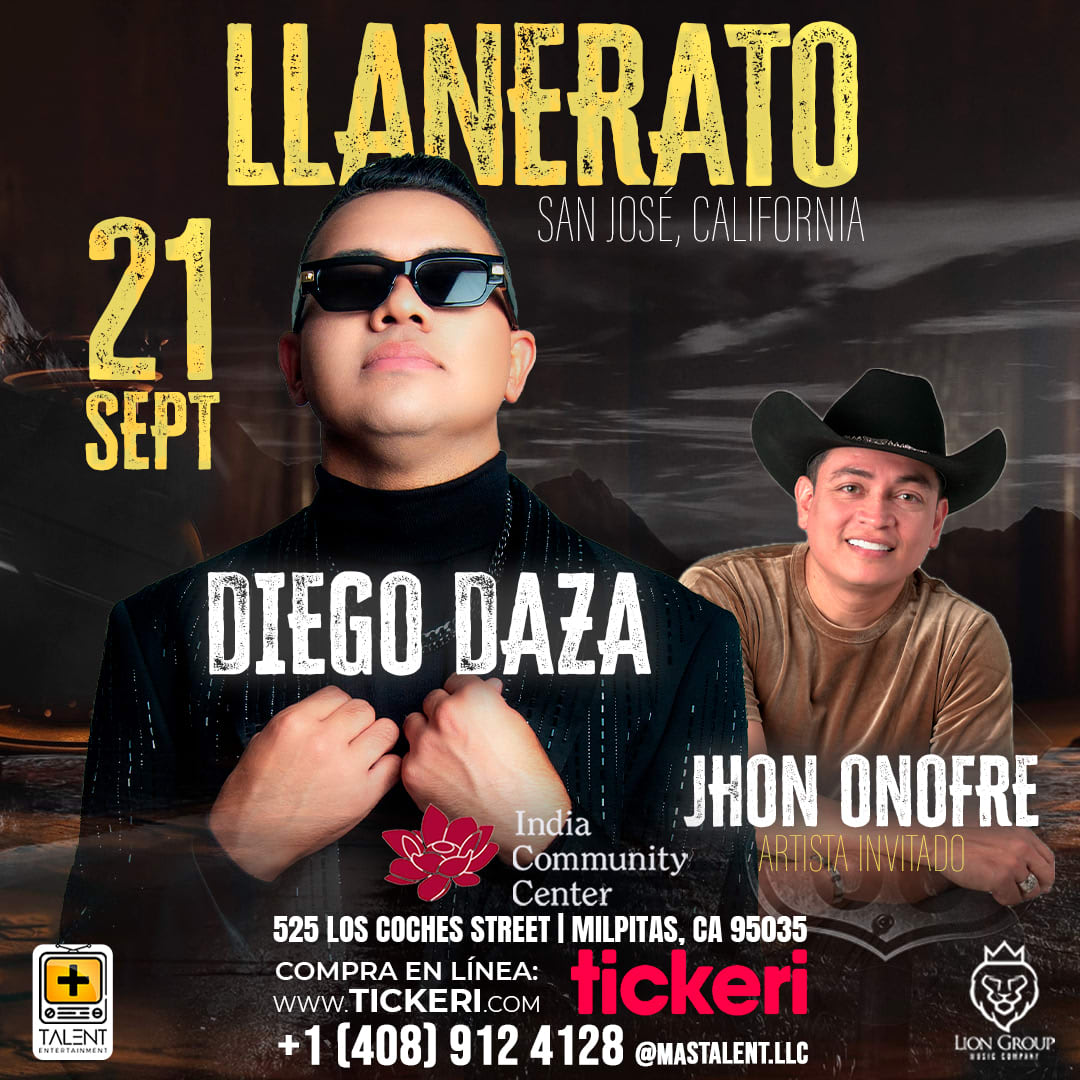 Event - DIEGO DAZA EN CONCIERTO ! - Milpitas, California  - Sat, September 21, 2024} | concert tickets