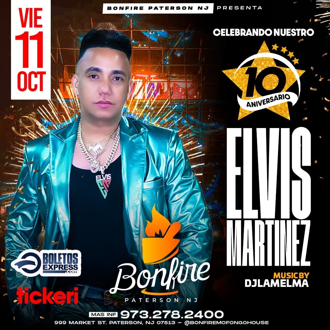 Event - ELVIS MATINEZ - Paterson, NJ - vie, 11 de octubre de 2024} | concert tickets