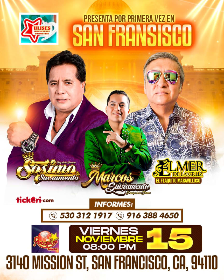 Event - Sosimo Sacramento I elmer de la cruz  - San Francisco, CA - vie, 15 de noviembre de 2024} | concert tickets